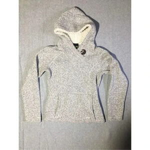Womens Koppen Hoodie Size Small Grey Thick Large Button Warm Winter Casual